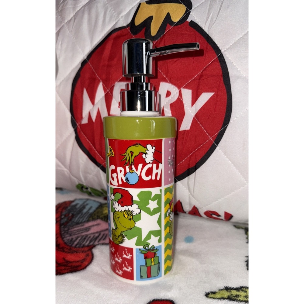 Dr. Seuss -How‎ The Grinch Stole Christmas New Soap Lotion Pump Multi-Colored